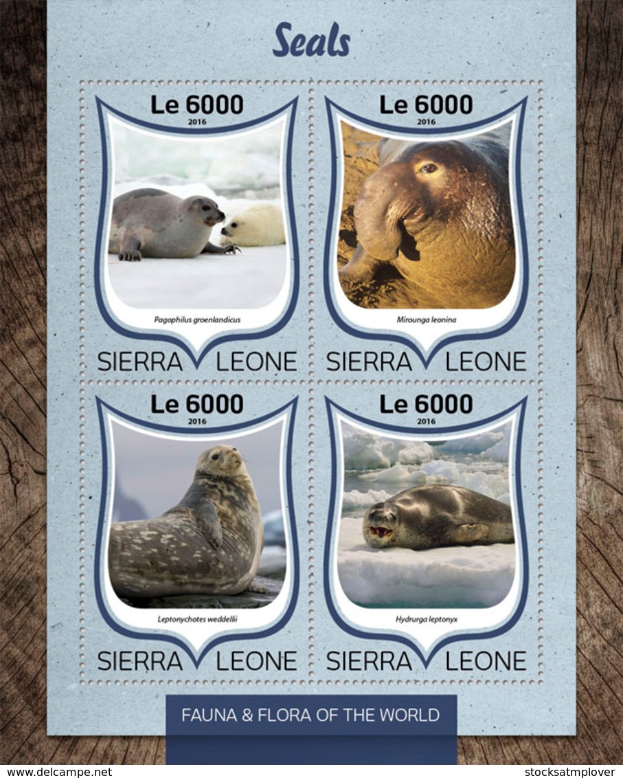 Sierra Leone 2016 Fauna Seals - Sierra Leone (1961-...)