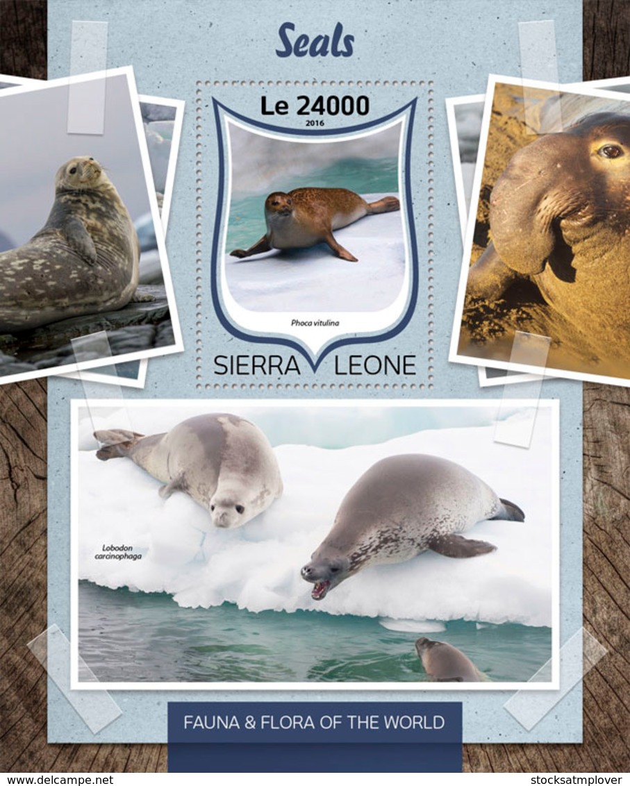 Sierra Leone 2016 Fauna Seals - Sierra Leone (1961-...)