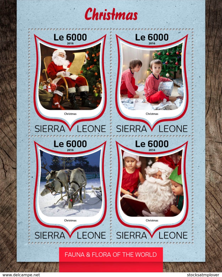 Sierra Leone 2016 Christmas Santa Claus - Sierra Leone (1961-...)
