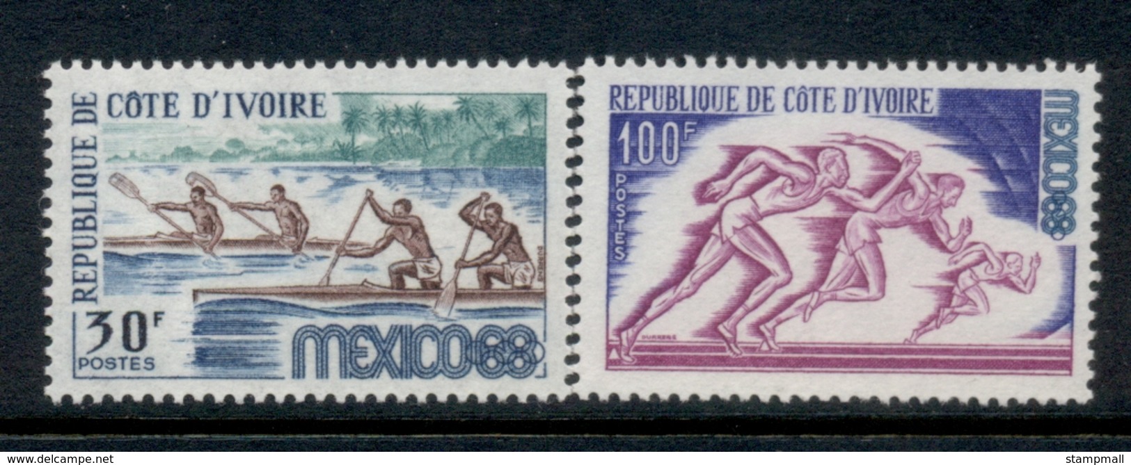 Ivory Coast 1968 Summer Olympics Mexico City MUH - Ivoorkust (1960-...)