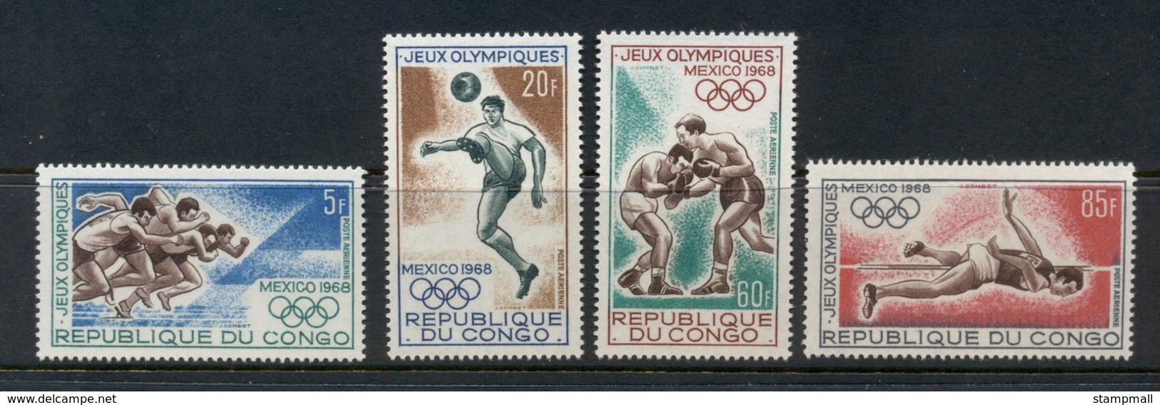 Congo PR 1968 Summer Olympics Mexico City MUH - Mint/hinged