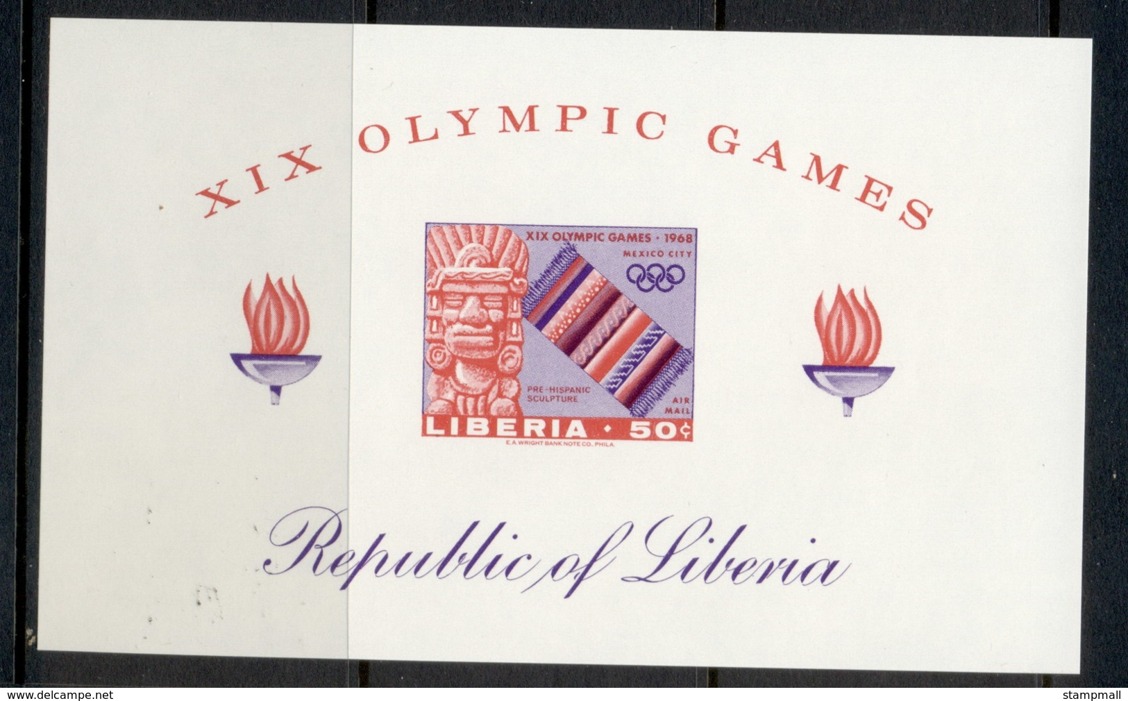 Liberia 1967 Summer Olympics Mexico City MS IMPERF MUH - Liberia