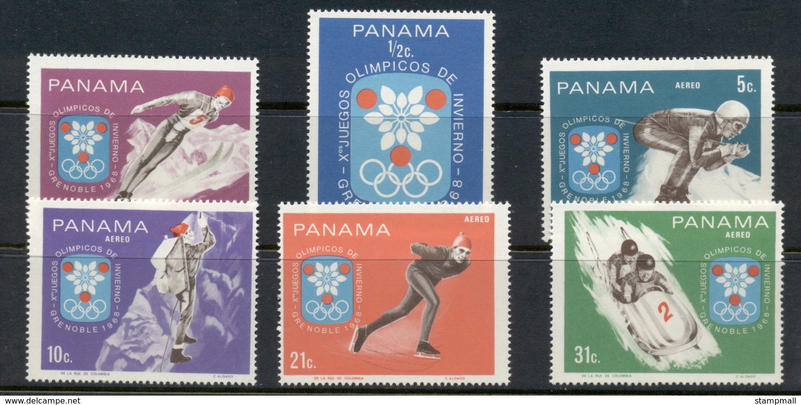 Panama 1967 Winter Olympics Grenoble MUH - Panama
