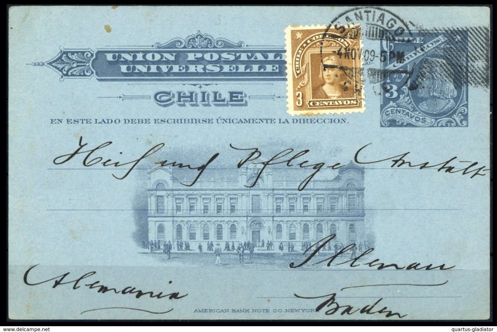 1905, Chile, 66 U.a., Brief - Chile