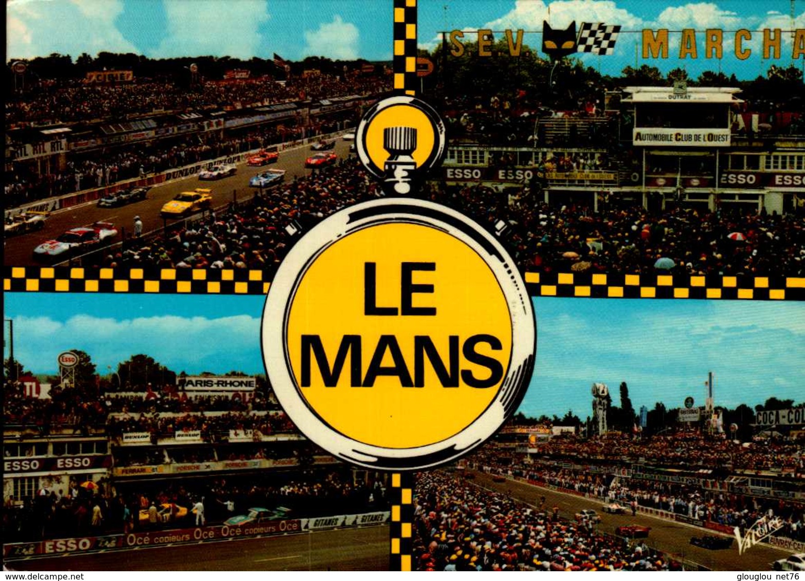 LES 24 HEURES DU MANS....4 VUES....CPM - Le Mans