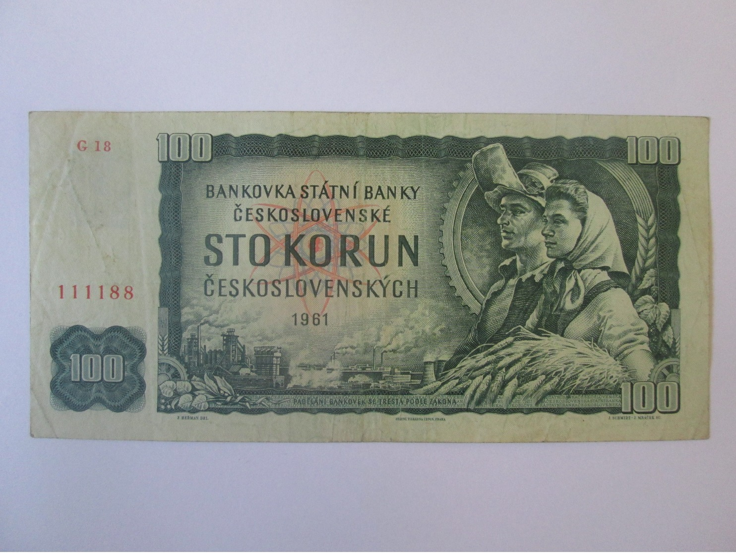 Czechoslovakia 100 Korun 1961 Banknote - Tchécoslovaquie