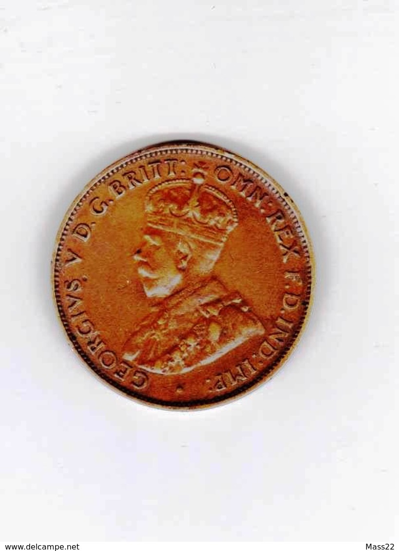 Australian 1/2 Penny 1927, King George V - ½ Penny