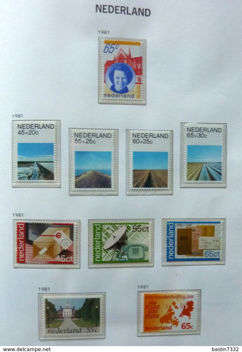 Netherlands collection 1872-1982 in 2 Davo albums including M/Sheets