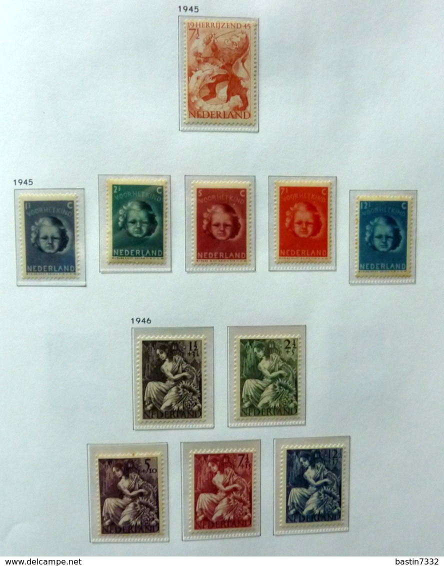 Netherlands collection 1872-1982 in 2 Davo albums including M/Sheets