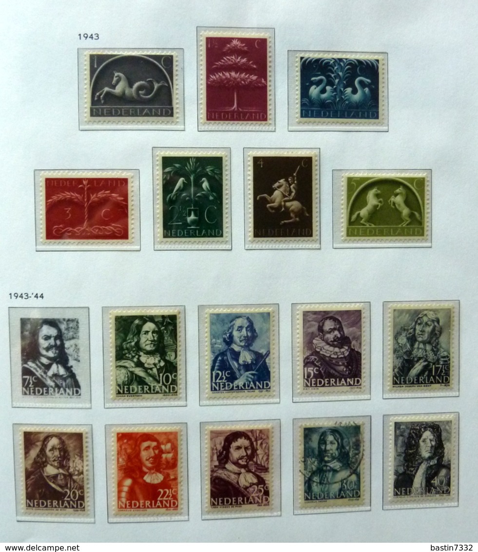 Netherlands collection 1872-1982 in 2 Davo albums including M/Sheets