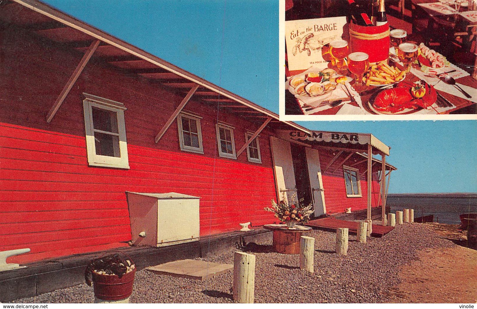 PIE-19-JMT1-1387 : THE SEAFOOD BARGE. ROUTE 25A. ON  PECONIC BAY. SOUTHOLD LONG ISLAND N. Y. - Autres & Non Classés