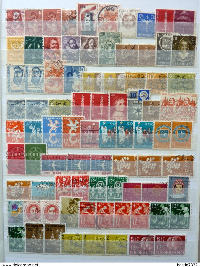 Netherlands/Pays-Bas stock/collection in 3 stockbooks used/gebruikt/oblitere