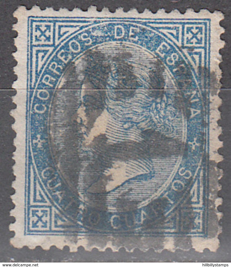 SPAIN     SCOTT NO. 89    USED      YEAR  1867 - Used Stamps