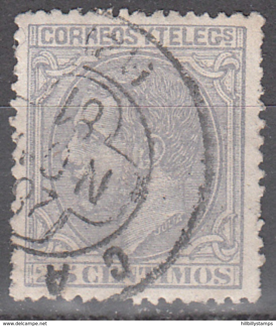 SPAIN     SCOTT NO. 246     USED      YEAR  1879 - Gebraucht