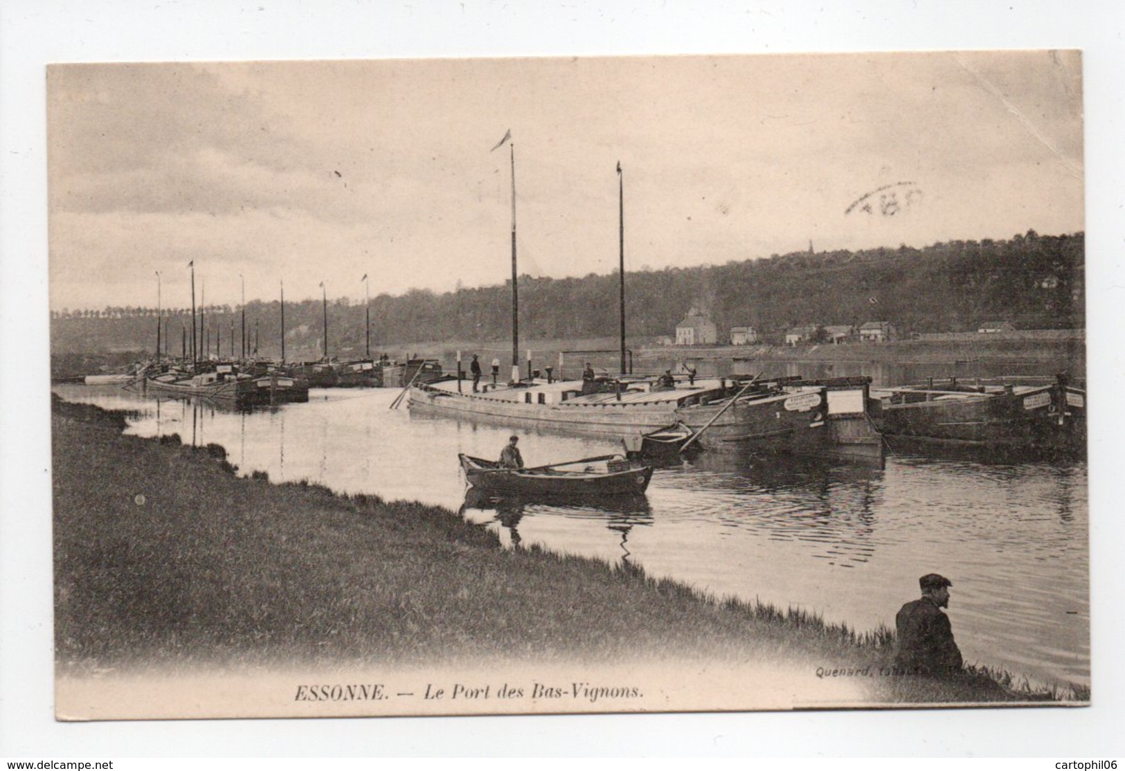 - CPA ESSONNE (91) - Le Port Des Bas-Vignons 1906 - Edition Quénard - - Essonnes