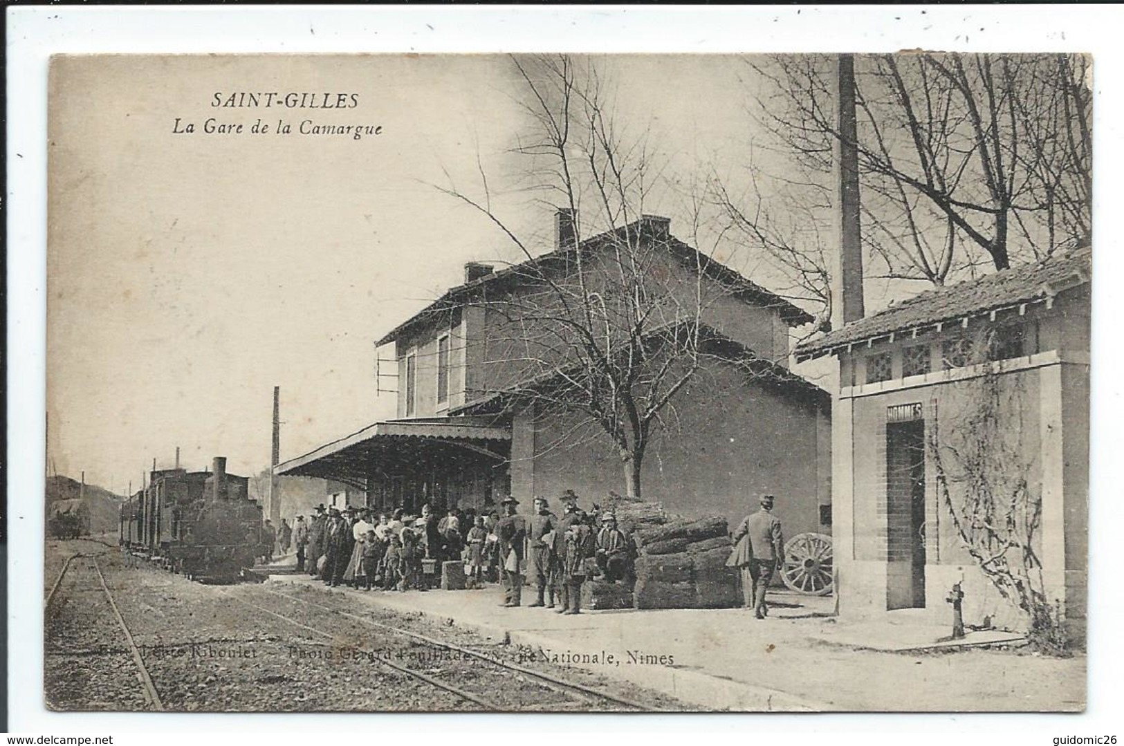 Saint Gilles ,la Gare De Camargue,train ,locomotive à Vapeur - Saint-Gilles