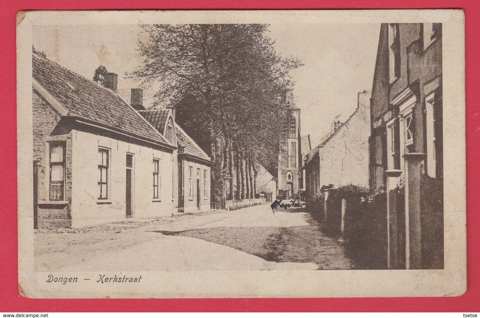 Dongen - Kerkstraat - 1920 ( Verso Zien ) - Andere & Zonder Classificatie