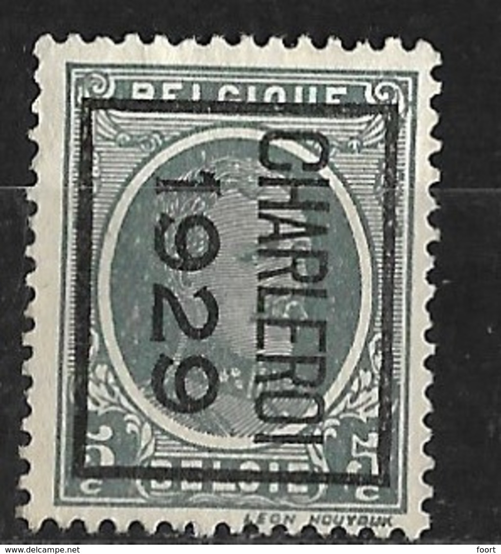 Charleroy 1929 Typo Nr. 191B - Typo Precancels 1922-31 (Houyoux)