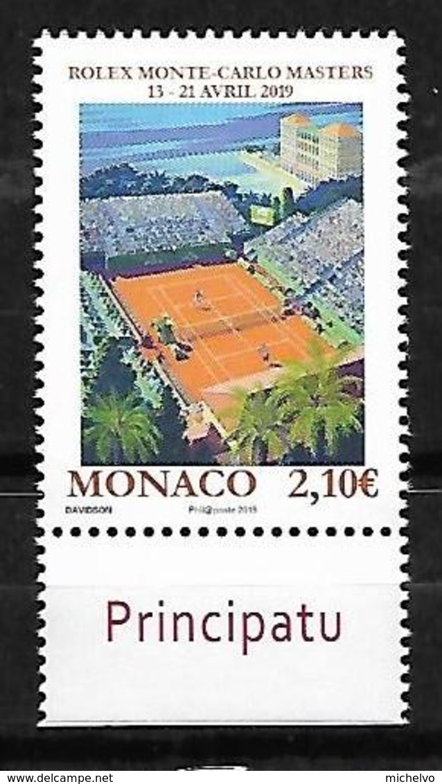 Monaco 2019 - Yv N° 3168 ** - Rolex Monte-Carlo Masters - Unused Stamps