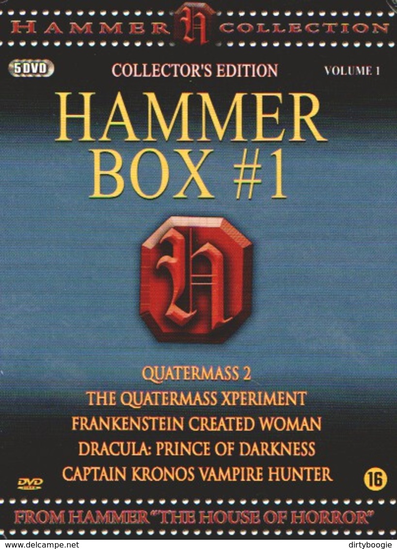 HAMMER BOX # 1 - 5 DVD - QUATERMASS - FRANKENSTEIN - DRACULA - CAPTAIN KRONOS - PAYS-BAS - Horreur