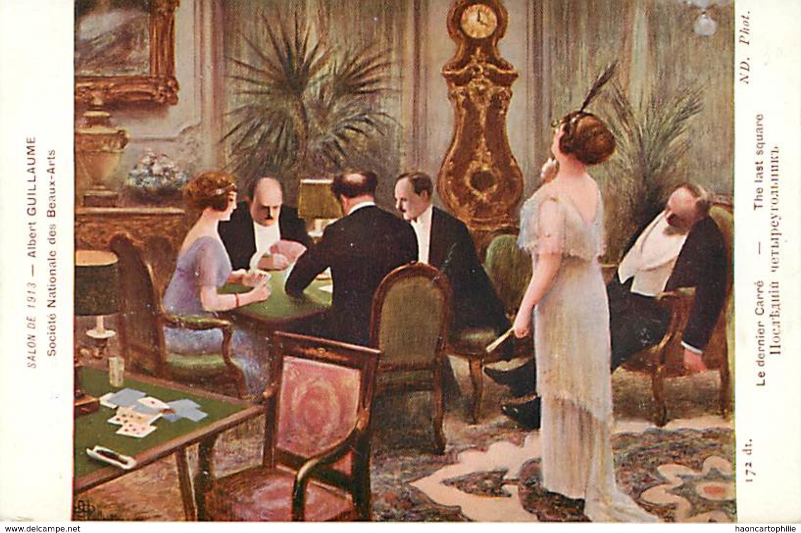 Salon 1913 Albert Guillaume  Cartes A Jouer  Peinture Tableaux - Carte Da Gioco