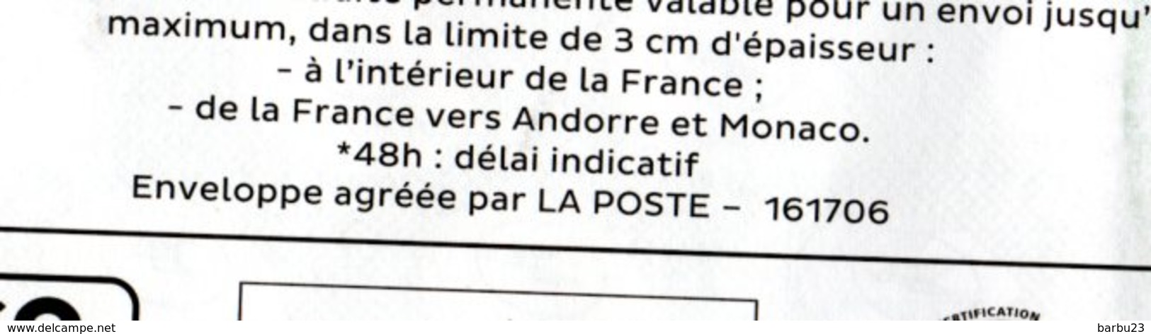 Enveloppe PAP Pret à Poster  Lettre Verte 20g France En-tête Coté Jardins 161706 - Prêts-à-poster: Other (1995-...)