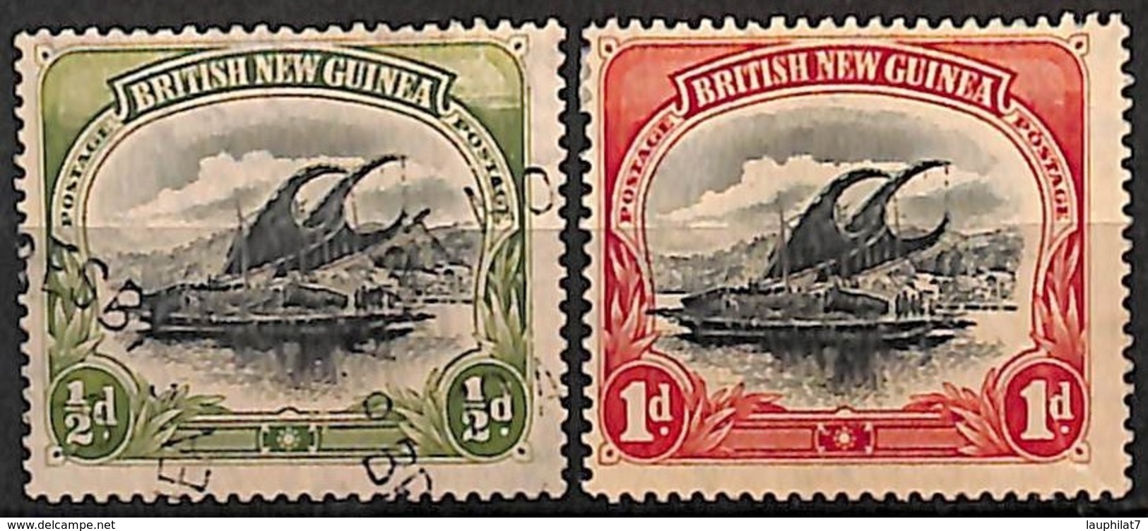 [829580]Papouasie 1901 - N° 1/2, Lakatoi Sur La Rivière Mambara, Bateau - Papoea-Nieuw-Guinea