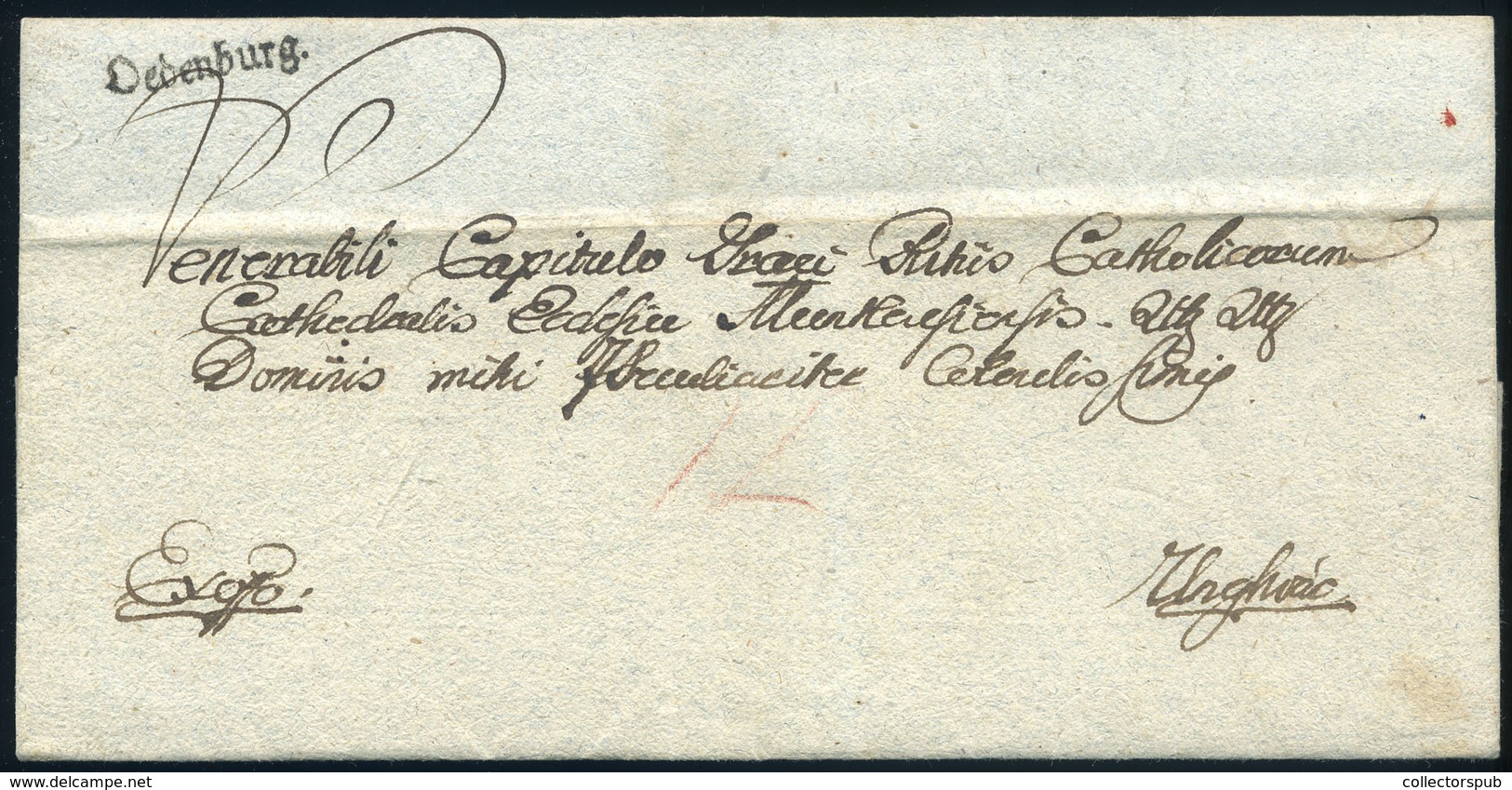 SOPRON 1768. Ex Offo Levél, Szép Bélyegzéssel Ungvárra Küldve (G:250P) - ...-1867 Préphilatélie