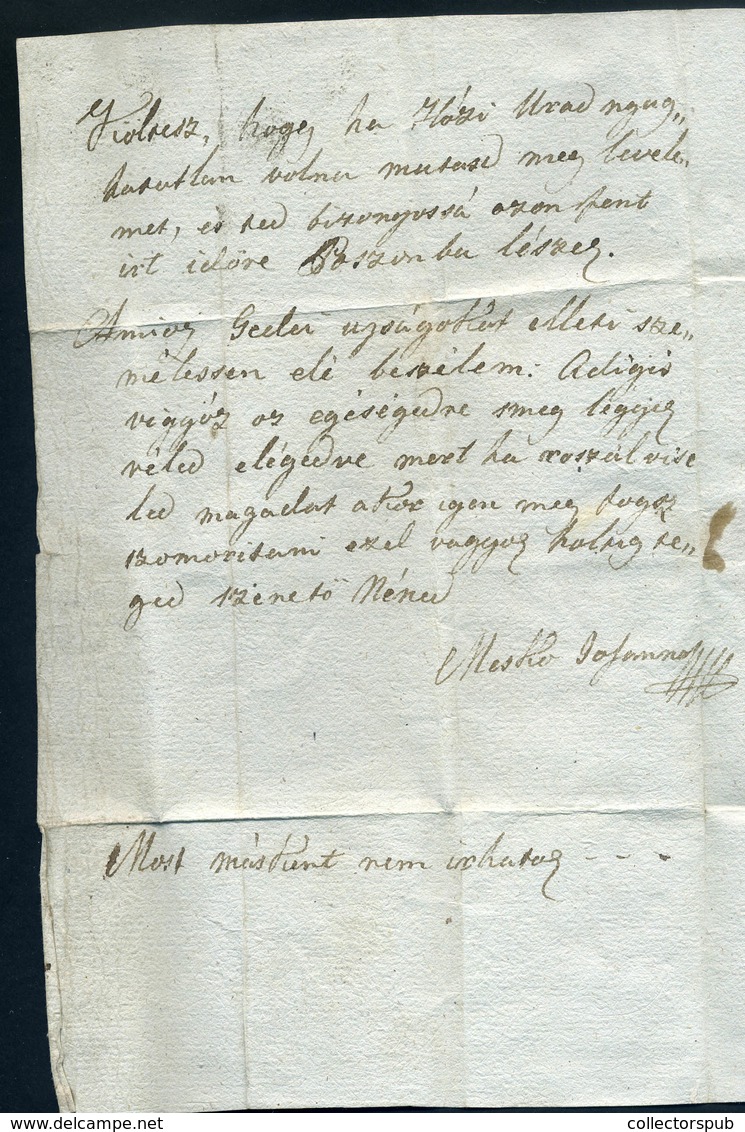 NYITRA 1828. Cabajon írt, Levél, Piros "NEUTRA" Pozsonyba Küldve, érk. Bélyegzéssel, Meskó, Ruttkay Család. - ...-1867 Préphilatélie