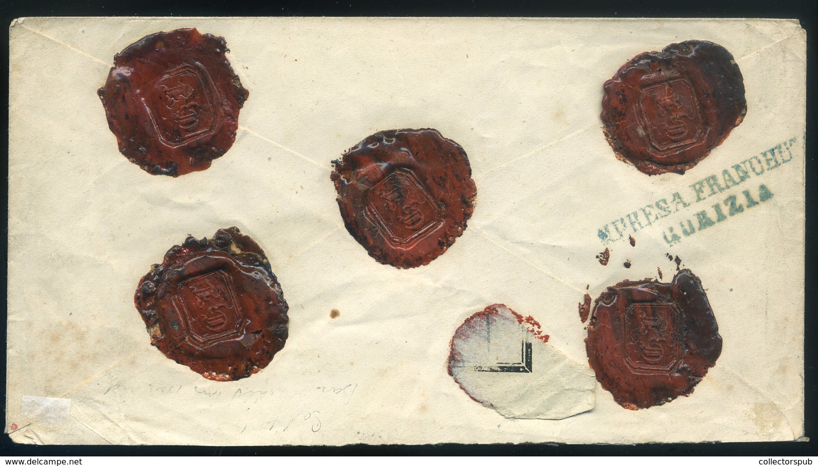 SALGÓTARJÁN 187..  Érvénytelen 67-es 5Kr-os Boríték , Tértivevényes  értéklevélként Udinébe Küldve. Dekoratív , érdekes  - Used Stamps