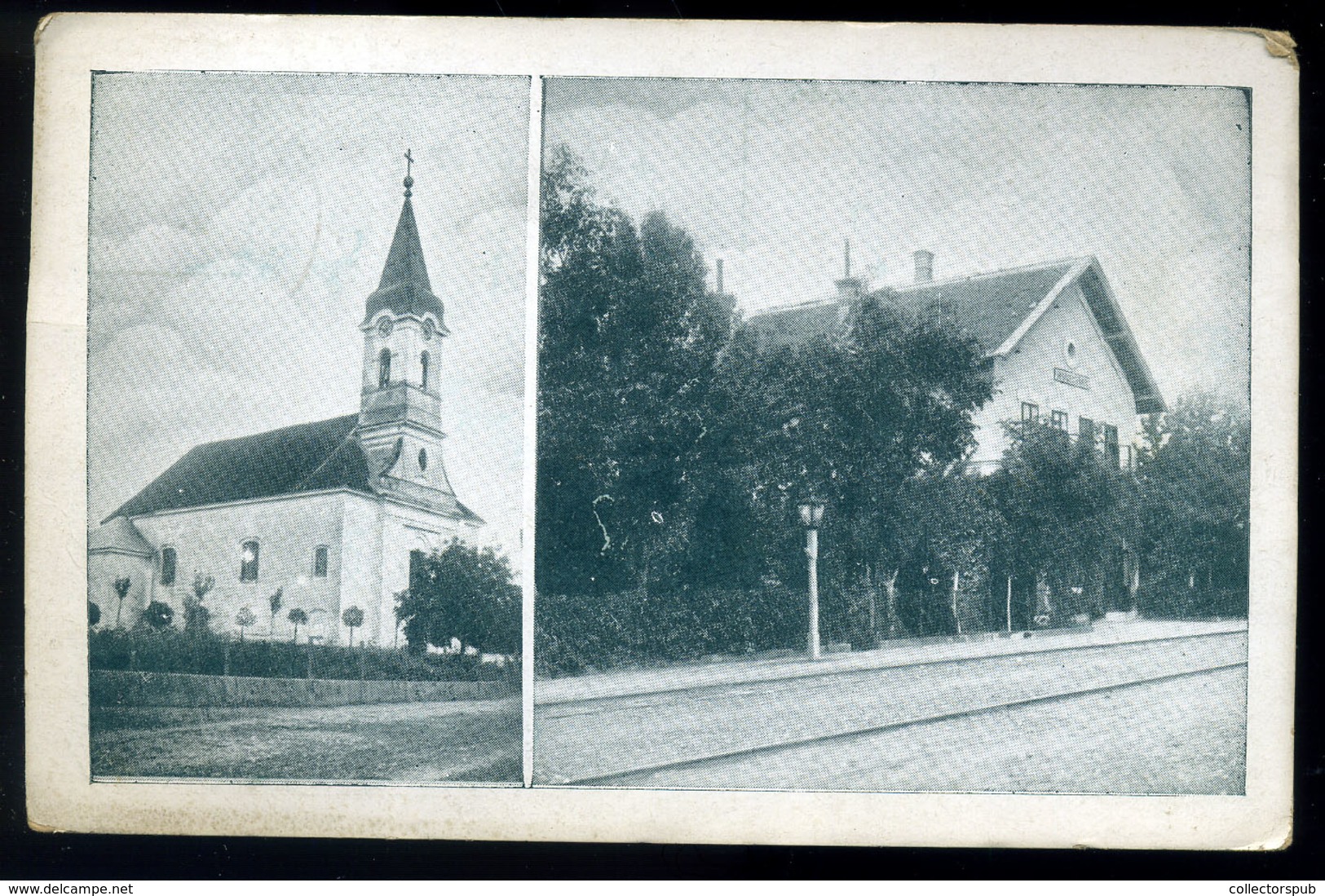 HERCEGSZÁNTÓ 1925. Vasútállomás, Régi Képeslap  /  Train Station Vintage Pic. P.card - Ungheria