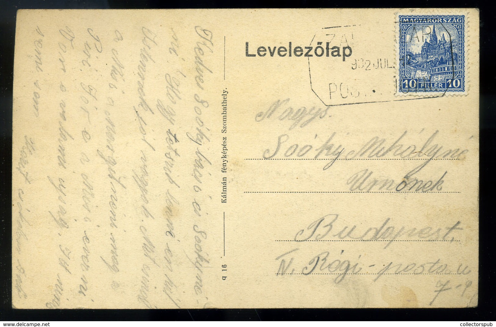 HALÁP 1932.  Bánya Telep, üzlet, Régi Képeslap  /  Mining Camp Store Vintage Pic. P.card - Hungary