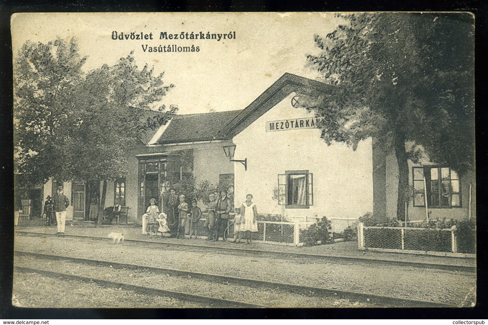 MEZŐTÁRKÁNY 1912. Vasútállomás, Régi Képeslap  /  Train Station Vintage Pic. P.card - Ungheria