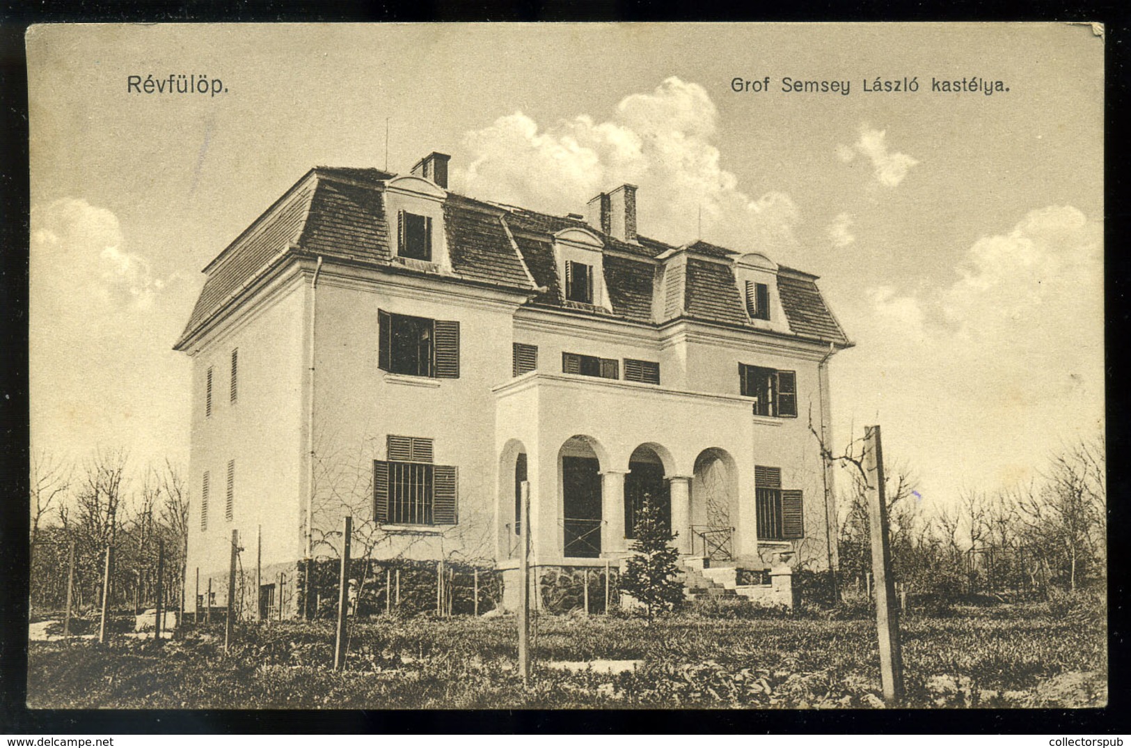 RÉVFÜLÖP Semsey Kastély, Régi Képeslap   /  Semsey Castle Vintage Pic. P.card - Ungarn