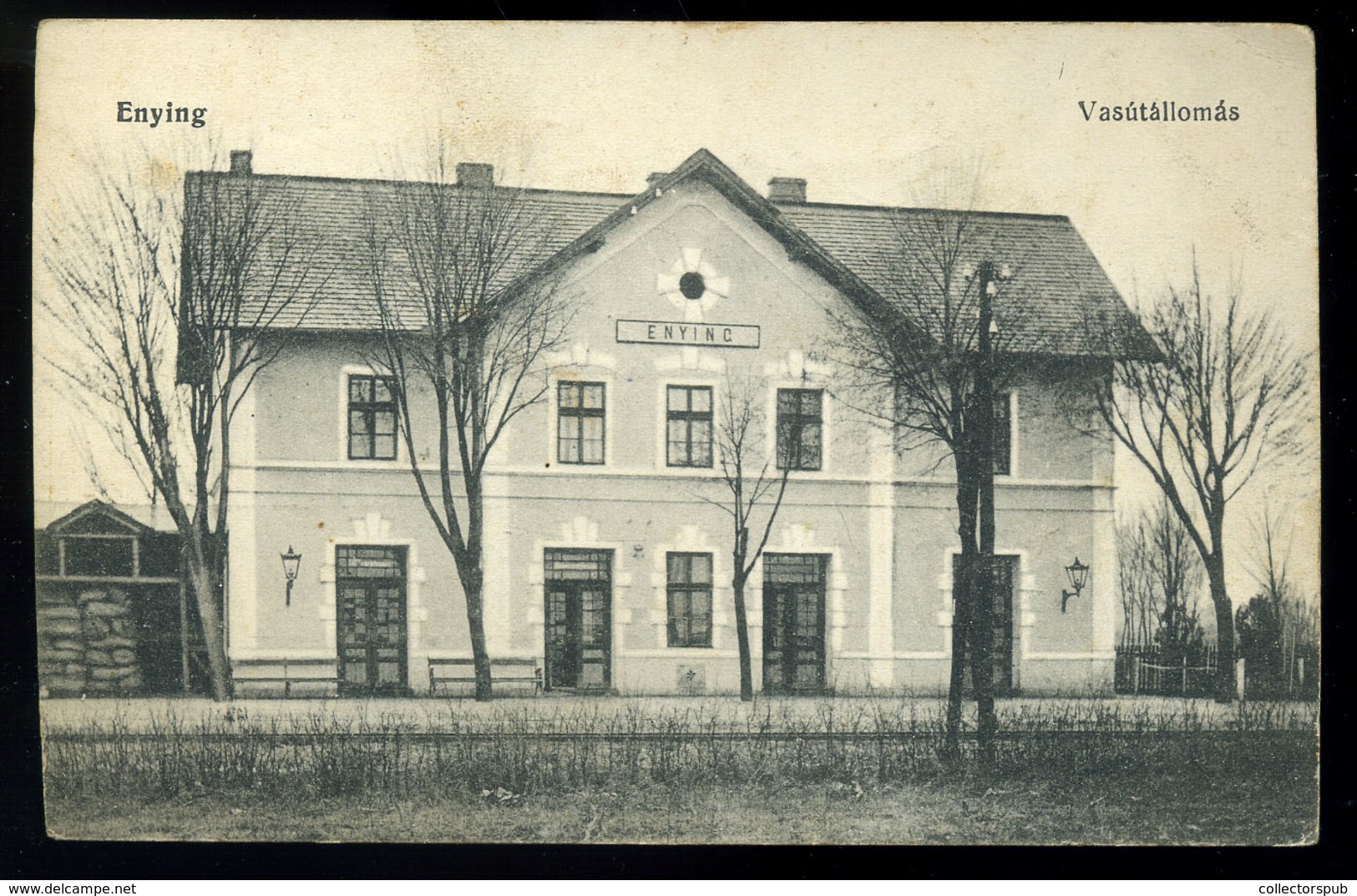 ENYING  Vasútállomás, Régi Képeslap  /  Train Station Vintage Pic. P.card - Ungarn