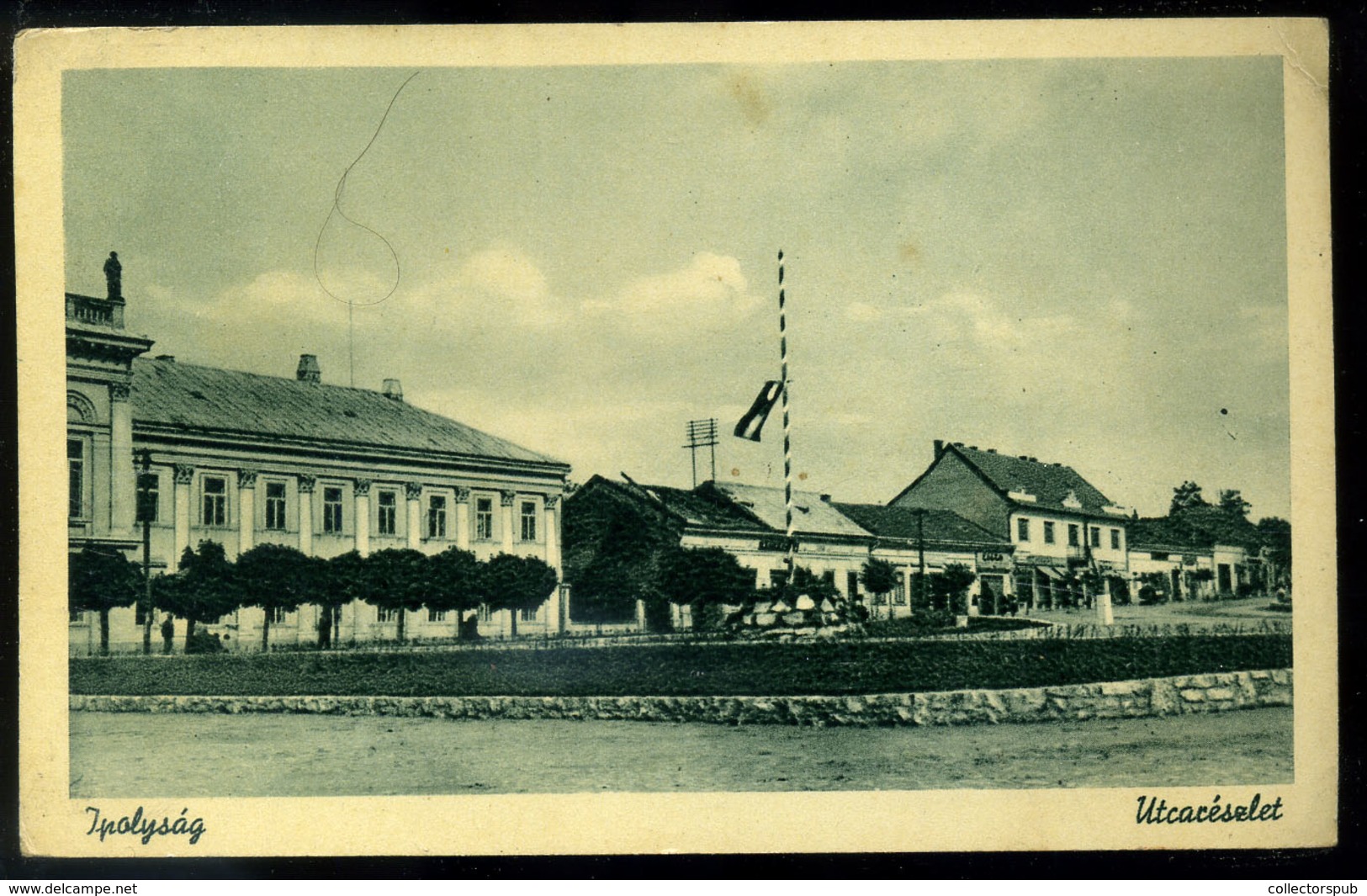 IPOLYSÁG Régi Képeslap , Országzászló   /  Vintage Pic. P.card Nat. Flag - Hongrie