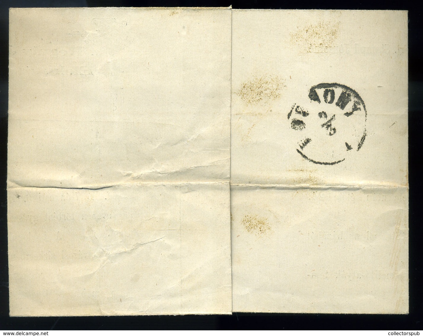 GYŐR 1871. Postázott Gyászjelentés, Reguly Ede - Used Stamps