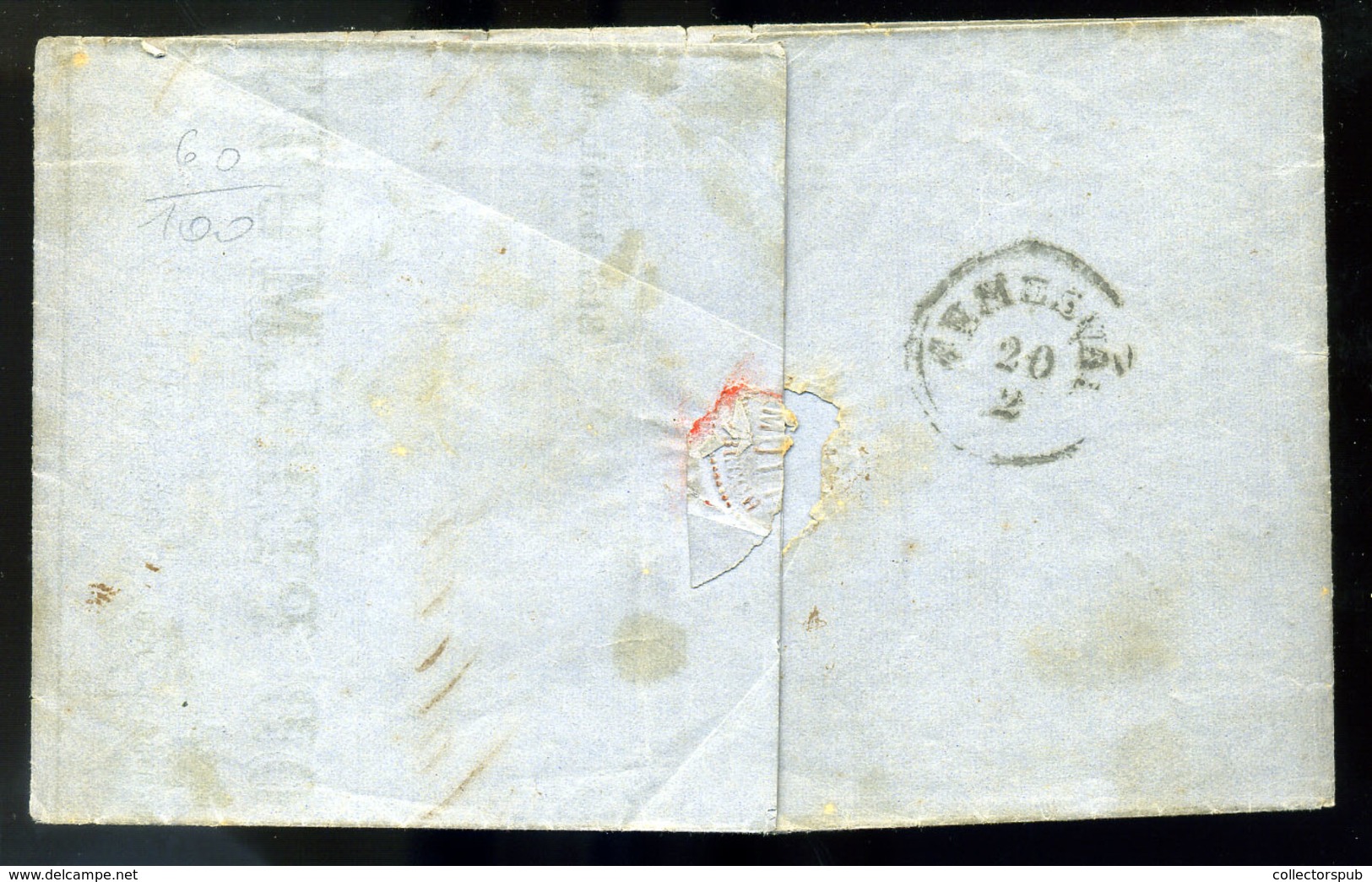 KŐBÁNYA / STEINBRUCH 1862. Dekoratív, Postázott Számla Levél Temesvárra Küldve 2*15Kr - Gebruikt