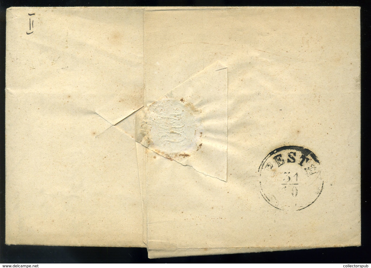 1853. 9Kr-os Levél, Brünn-ből Pestre Küldve, Saxhlehner - Gebraucht
