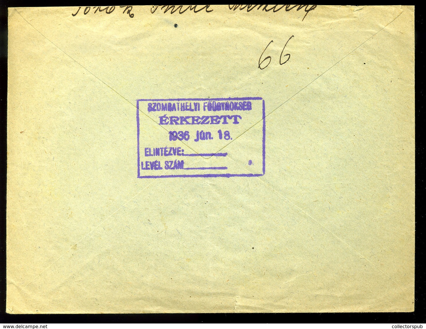 MESZLEN 1936. Céges Levél , Postaügynökségi Bélyegzéssel Szombathelyre Küldve, Portózva  /  Corp. Letter Postal Agency P - Briefe U. Dokumente