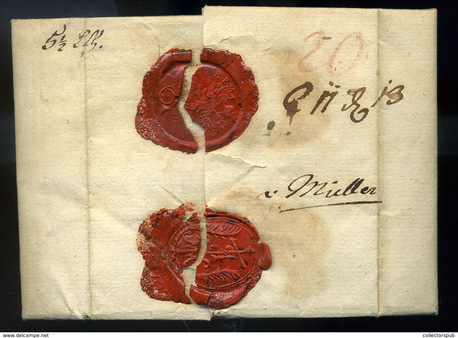 KASSA 1780. Szép, Portós Levél Tartalommal Pestre Küldve - ...-1867 Prephilately