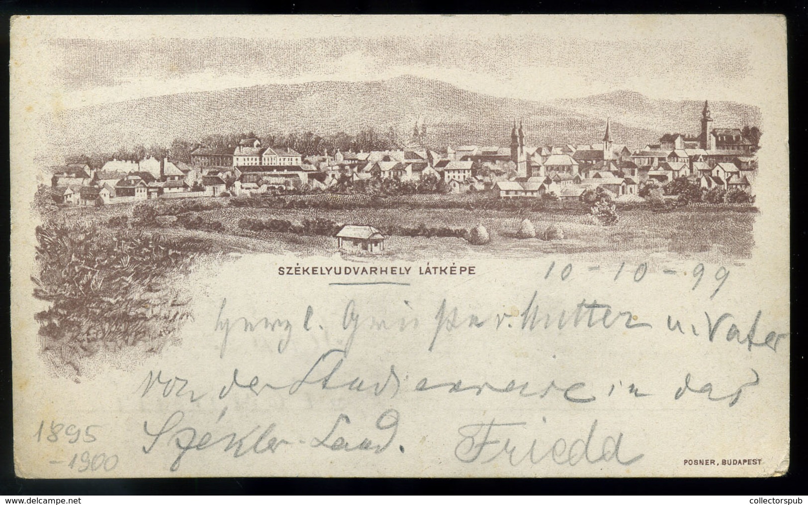 SZÉKELYUDVARHELY 1899. Látkép, Régi Képeslap  /  Panorama Vintage Pic. P.card - Hongrie