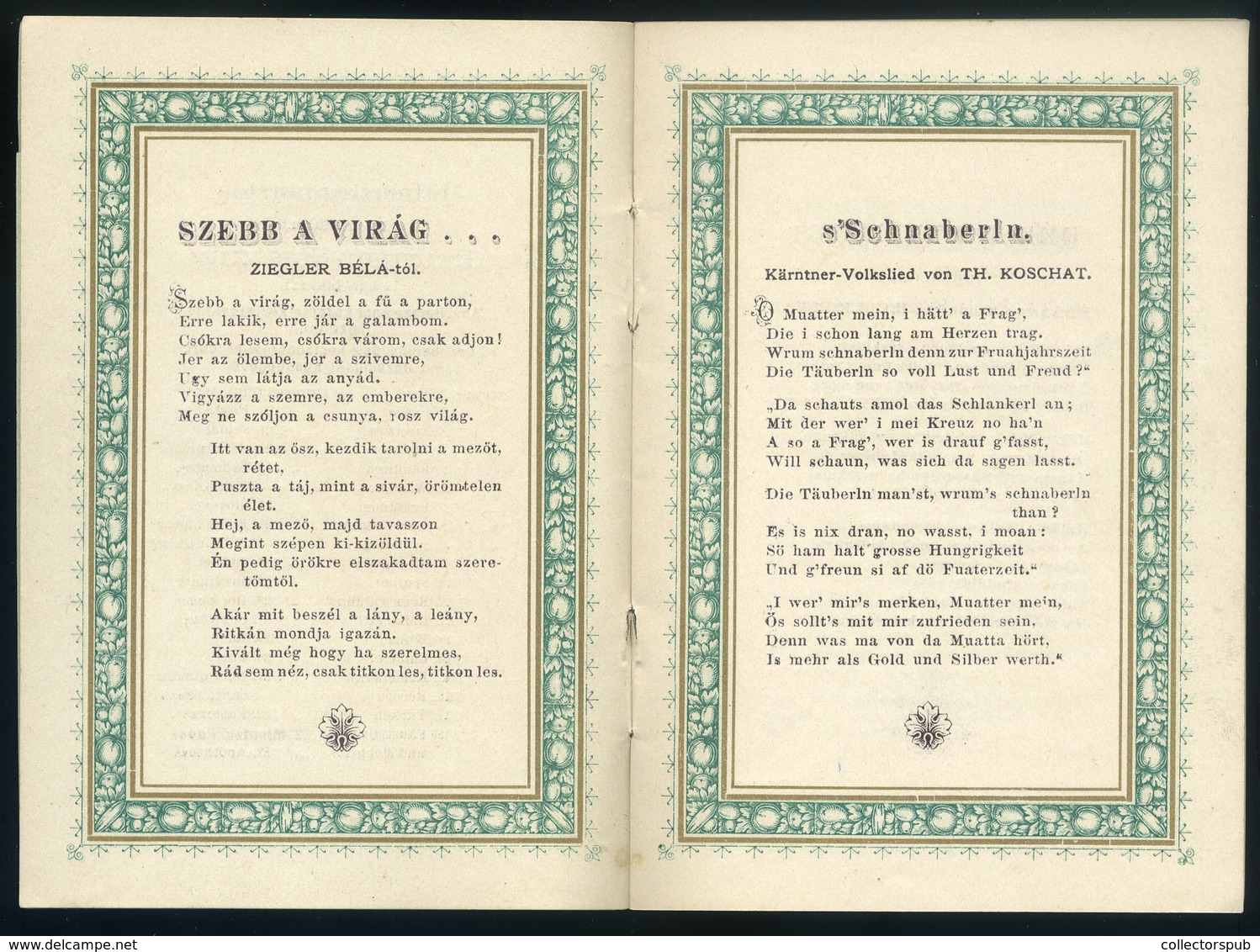 BUDAPEST 1885. Budapesti Egyetértés Férfi Dalegylet , Dekoratív Műsorfüzet, Táncrend - Zonder Classificatie