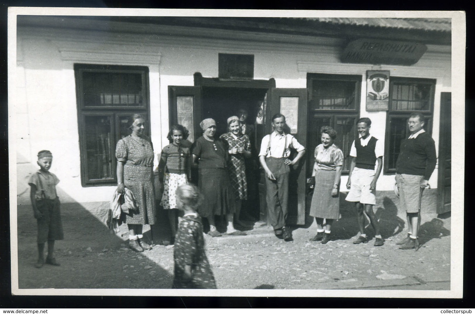 RÉPÁSHUTA Hangya Bolt, Fotós, Régi Képeslap  /  Hangya Shop Photo Vintage Pic. P.card - Hungary