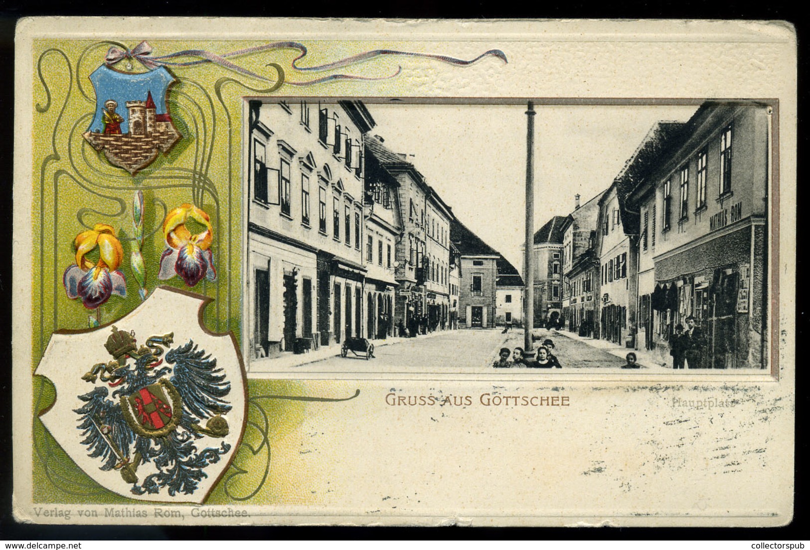 SZLOVÉNIA 1902. Gottschee Litho Képeslap  /  SLOVENIA Litho Vintage Pic. P.card - Slovénie