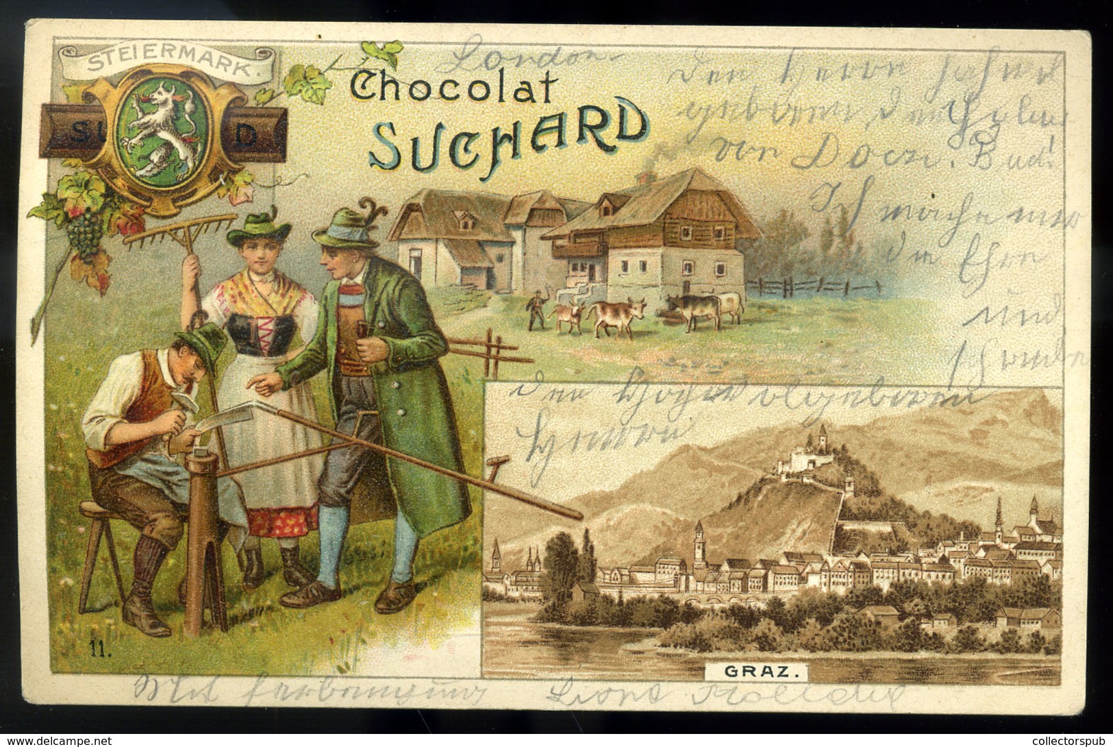 AUSZTRIA Graz Suchard Litho Képeslap 1903  /  Litho Vintage Pic. P.card - Altri & Non Classificati