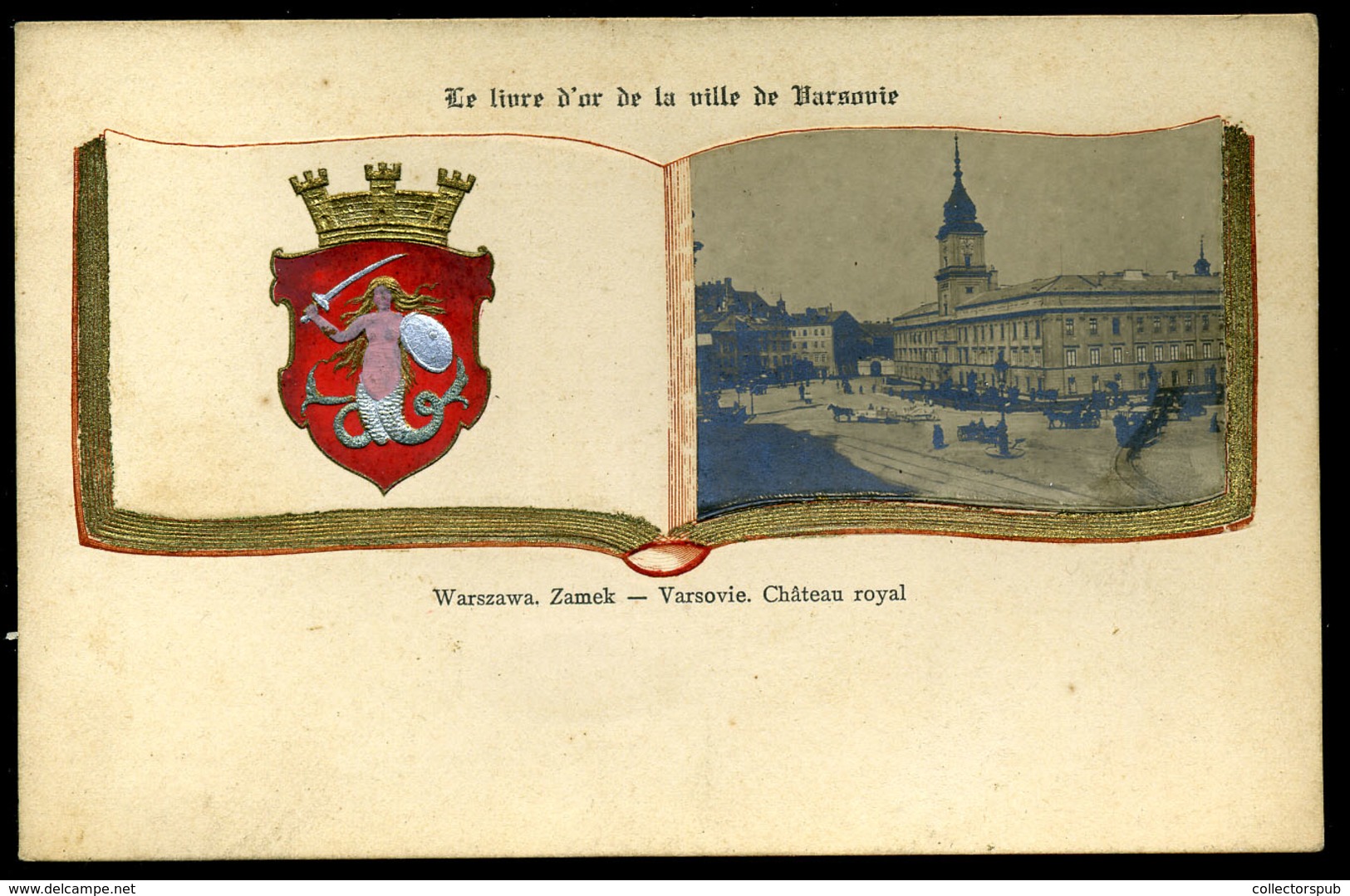LENGYELORSZÁG Varsó Litho Képeslap  /  POLAND Warsaw   Litho Vintage Pic. P.card - Polen