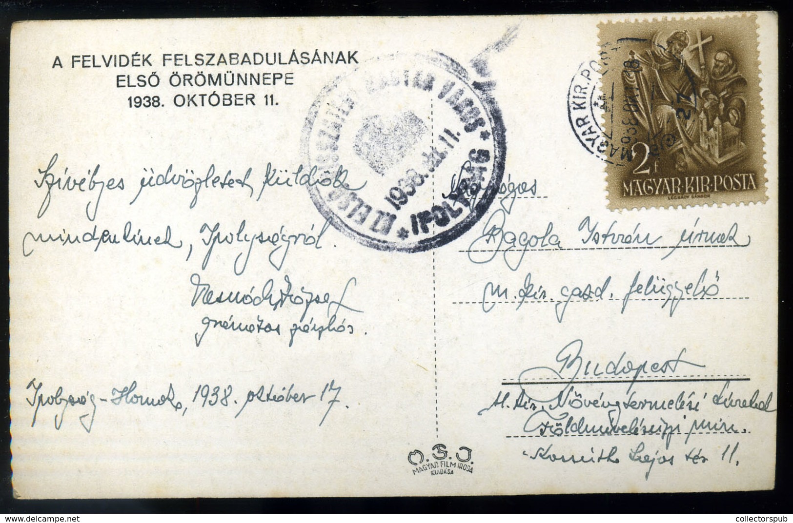 IPOLYSÁG 1938. Visszatérés Fotós Képeslap  /  Military Vintage Pic. P.card - Ungarn