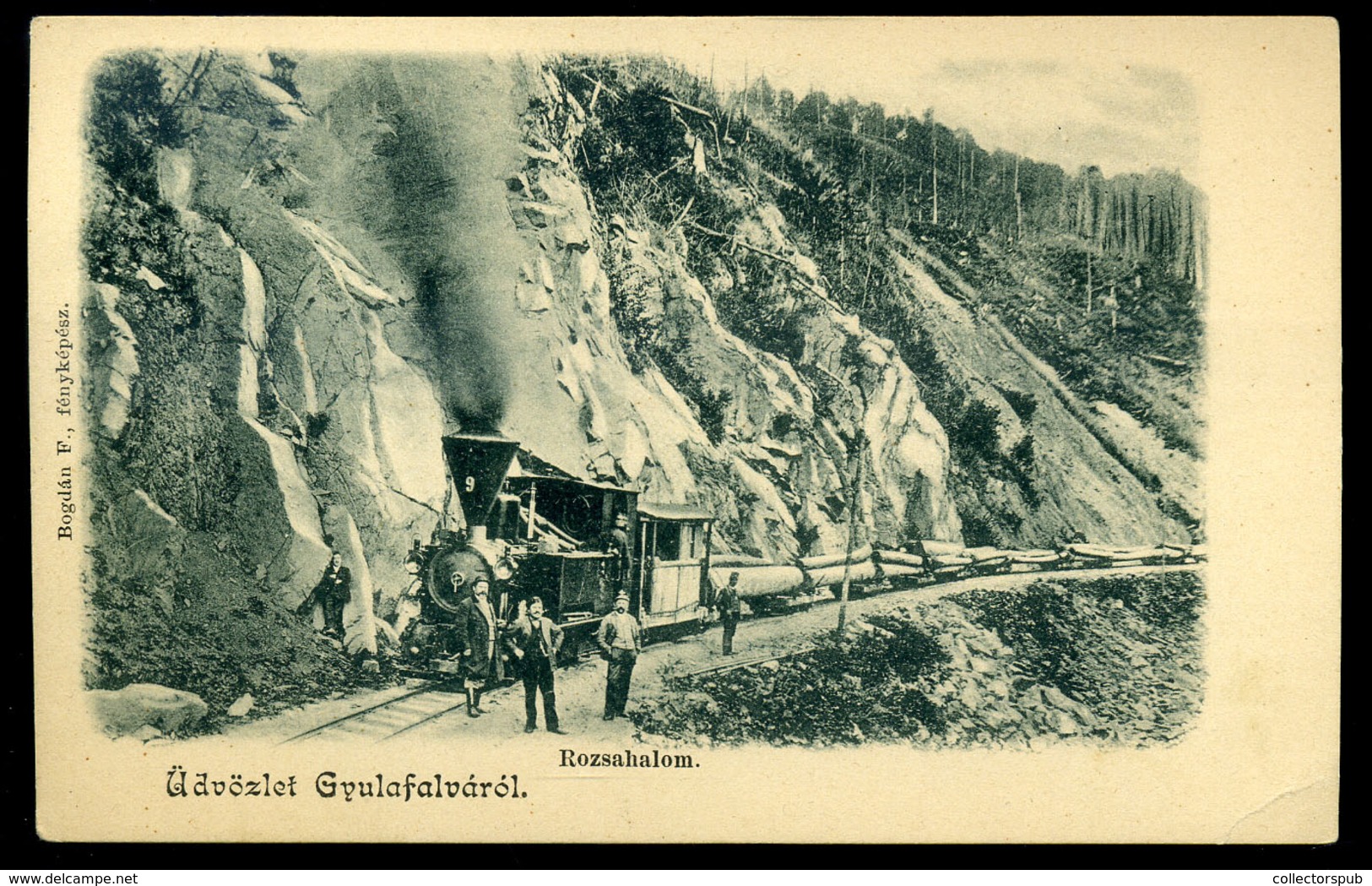 GYULAFALVA 1905. Cca. Rozsahalom, Vasút, Ritka Képeslap  /  Train  Rare Vintage Pic. P.card - Ungarn