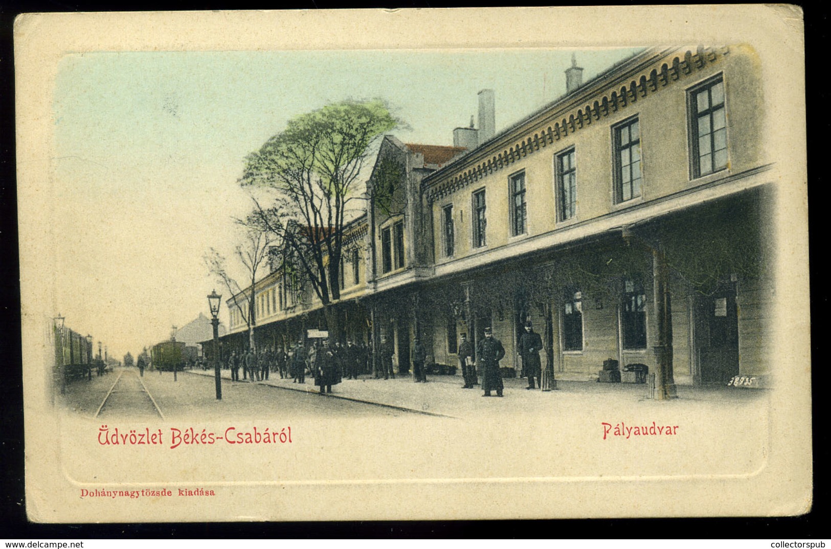 BÉKÉSCSABA 1910.  Pályaudvar, Régi Képeslap  /  Train Station Vintage Pic. P.card - Hungría